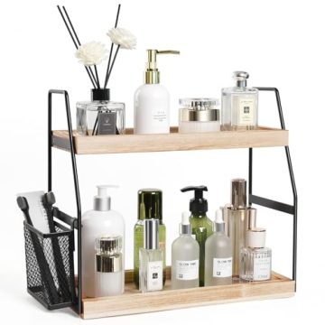 Elegant Nroech Bathroom Organizer: 2-Tier Counter Shelf
