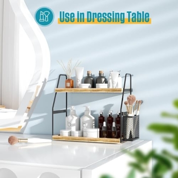 Elegant Nroech Bathroom Organizer: 2-Tier Counter Shelf