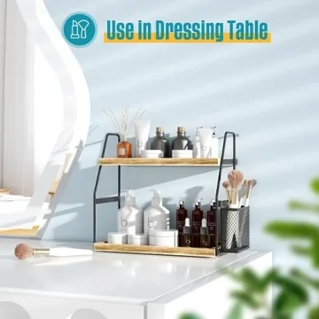 Elegant Nroech Bathroom Organizer: 2-Tier Counter Shelf