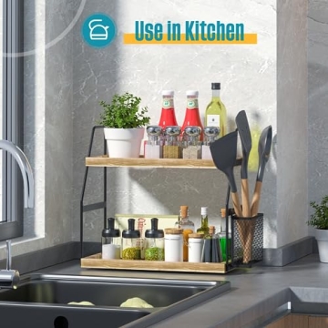 Elegant Nroech Bathroom Organizer: 2-Tier Counter Shelf