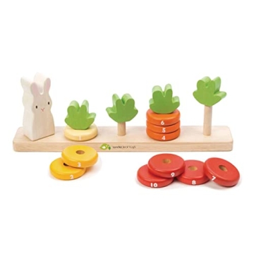 Tender Leaf Counting Carrots Educational Stacking Toy for Toddlers