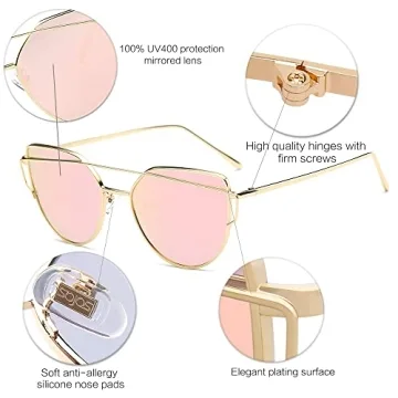SOJOS Cat Eye Sunglasses with UV Protection for Women