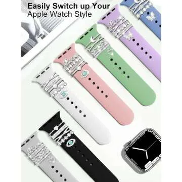 Bling Watch Charms & Rings Set for Apple Watch