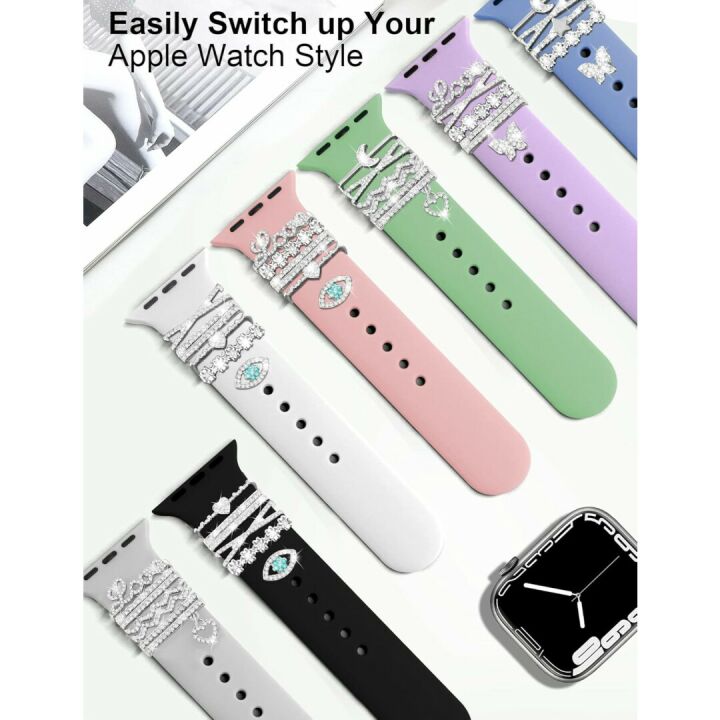 Bling Watch Charms & Rings Set for Apple Watch