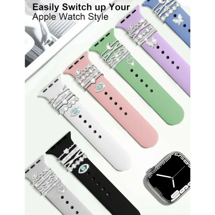 Bling Watch Charms & Rings Set for Apple Watch