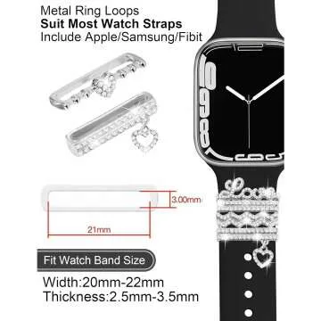 Bling Watch Charms & Rings Set for Apple Watch