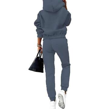 KYLASIEN Women's Hoodies Tracksuit Set Long Sleeve Sweatshirts Winter Warm Long Pant Two Piece Sets ...