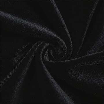 Swatiek Women Puff Sleeve Black Off Shoulder Dress Velvet Sexy Backless Bodycon Party Mini Dresses