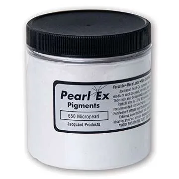 Jacquard Pearl Ex Pigment Powder 4oz Micropearl - Loose Mica Powder for Epoxy Resin, Watercolors, Calligraphy Ink & Clay - Epoxy Pigment Powder - Epoxy Resin Color