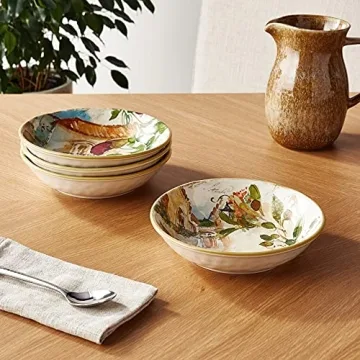 Certified International Piazzette Soup/Pasta Bowls Set of 4