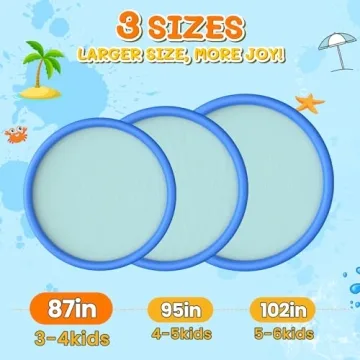 Extra Large Splash Pad for Kids and Dogs - 87"