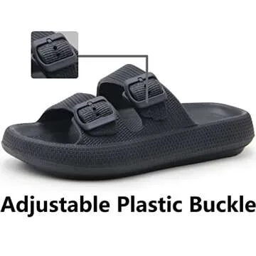 Weweya Sandals - Comfort Double Buckle Slides for All