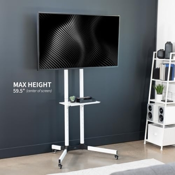 VIVO Mobile TV Cart for 32 to 83 inch Screens Rolling Stand