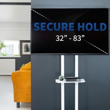 VIVO Mobile TV Cart for 32 to 83 inch Screens Rolling Stand
