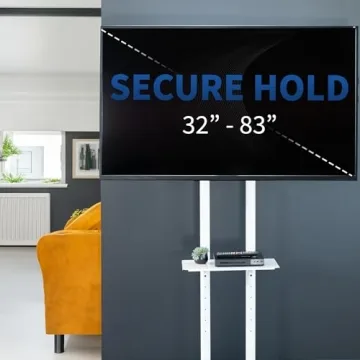 VIVO Mobile TV Cart for 32 to 83 inch Screens Rolling Stand