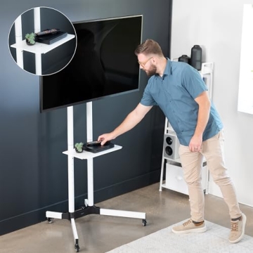 VIVO Mobile TV Cart for 32 to 83 inch Screens Rolling Stand