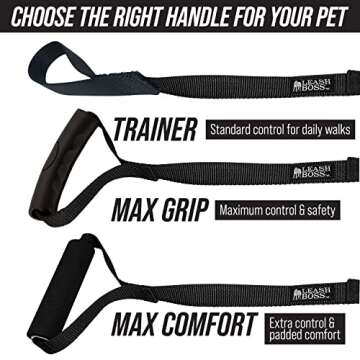 Leash Boss Free Range Long Dog Leash - Versatile Nylon Training Lead (50 Ft) with Handles
