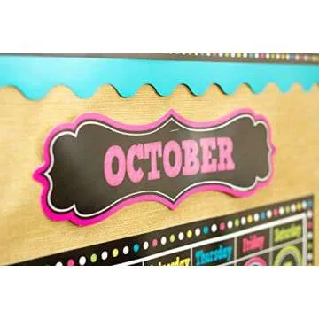 Chalkboard Brights Calendar Set for Classrooms and Home