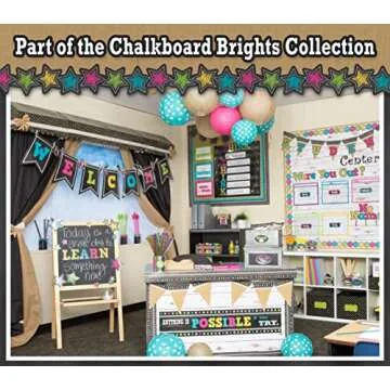 Chalkboard Brights Calendar Set for Classrooms and Home