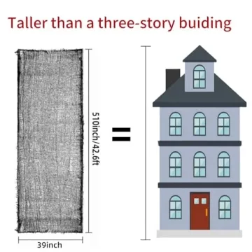 Niurui Large Creepy Cloth 510 x 39 inch for Halloween