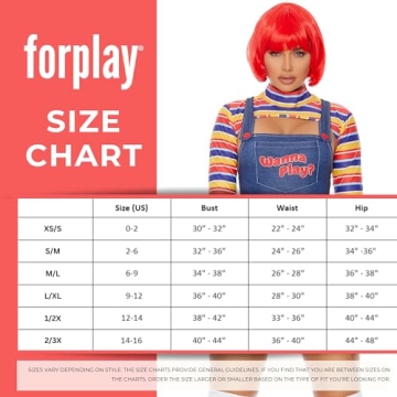 Forplay Womens Sexy Movie Character Costume Small/Medium