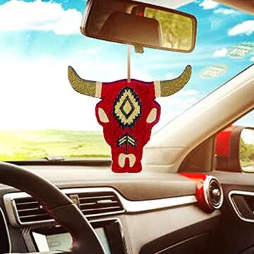 YILIN 2 Pcs Freshie Molds for Aroma Beads, Bull Skull and Cow Tag Silicone Car Freshie, Large Freshi...