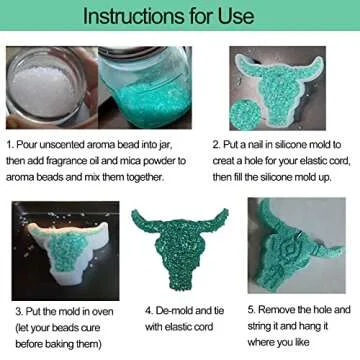 YILIN 2 Pcs Freshie Molds for Aroma Beads, Bull Skull and Cow Tag Silicone Car Freshie, Large Freshies Supplies Soap, Candle, Resin, Clay, DIY Craft, Gifts, Home Decor