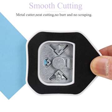 LOONENG 3 Way Beauty Shape Corner Punch, 3 in 1 Corner Paper Punch for Paper Crafts, Laminate, Cards...