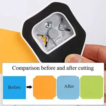 Versatile LOONENG 3-Way Corner Punch for Crafting