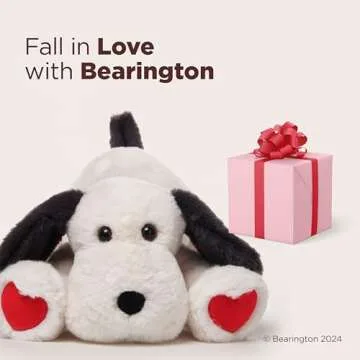Bearington Puppy Love Valentine Stuffed Animal, 14 Inch Valentines Puppy, Valentines Dog Plush
