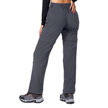 Cycorld Women's-Hiking-Pants-Convertible Quick-Dry-Stretch-Lightweight Zip-Off Outdoor Pants with 5 ...