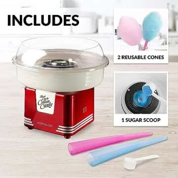 Nostalgia Cotton Candy Machine - Retro Fun for Kids