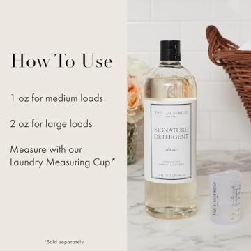 The Laundress Signature Detergent Classic, 32 Fl Oz, Laundry Detergent Liquid, Concentrated, Stain Remover