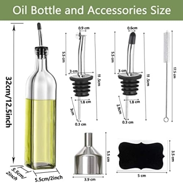 Leaflai Olive Oil Dispenser Set - Stylish & Practical Kitchen Essential