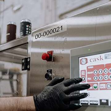 24mm Label Tape Black on Clear Compatible Brother P-Touch TZe-151 Tape Replacement for Brother 1" Standard Laminated P-Touch Tape, Compatible with P-Touch PTD600 PTD600VP PTP750W, 4-Pack