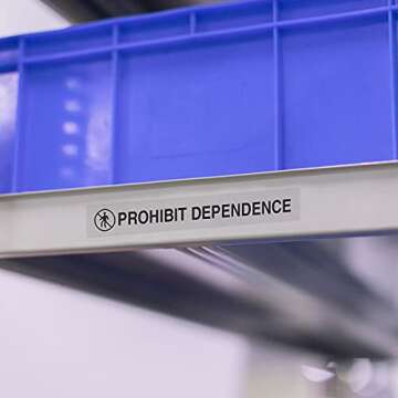 24mm Label Tape Black on Clear Compatible Brother P-Touch TZe-151 Tape Replacement for Brother 1" Standard Laminated P-Touch Tape, Compatible with P-Touch PTD600 PTD600VP PTP750W, 4-Pack