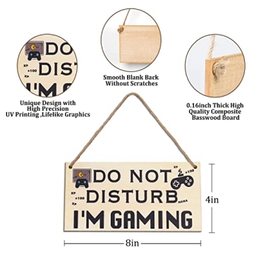 Funny Gamer Sign Do Not Disturb I Am Gaming