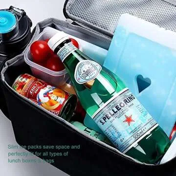 Slim Long Lasting Ice Packs for Lunch Boxes and Coolers
