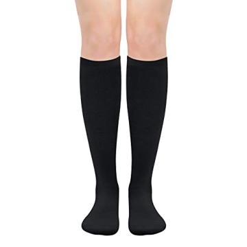 Chic Olreco Black Knee High Socks for Women - Perfect Comfort & Style