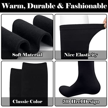 Olreco Comfortable Black Knee High Socks for Women