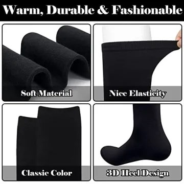 Olreco Comfortable Black Knee High Socks for Women