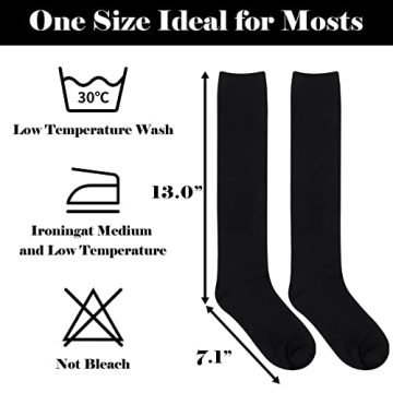 Olreco Comfortable Black Knee High Socks for Women