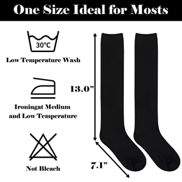 Olreco Comfortable Black Knee High Socks for Women