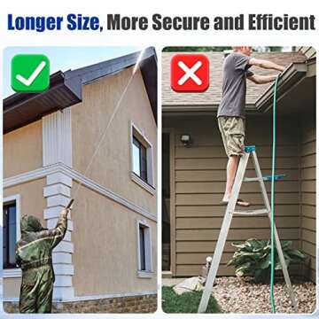 M MINGLE Pressure Washer Extension Wand - 120" Upgrade Power Washer Lance - Pressure Washer Accessor...