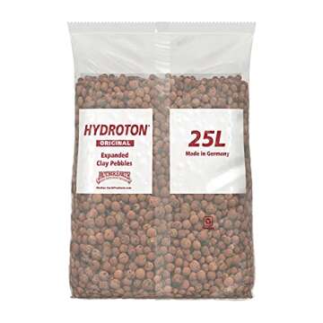 Mother Earth Products Mother Earth HGC714114 Hydroton Original Expanded Clay Pebbles, 25 Liter, Terra Cotta