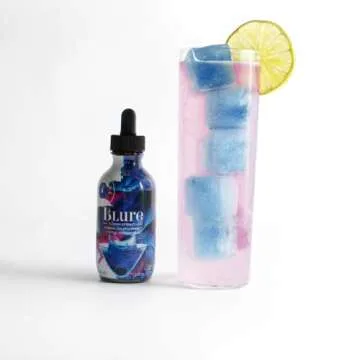 Wild Hibiscus B'Lure Butterfly Pea Flower Extract, 3.4 ounce | Magical Color Change Cocktail Concentrate