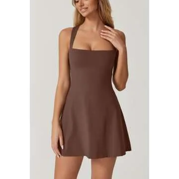 QINSEN Athletic Dress for Women - Sleeveless Casual Dress