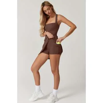 QINSEN Athletic Dress for Women - Sleeveless Casual Dress