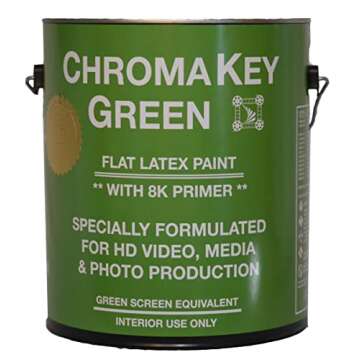 ChromaKey Green Paint for HD Video with 8K Primer