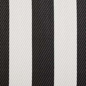 DII Outdoor Rug Collection Reversible Woven Polypropylene Plastic Straw Mat, 3x6-Feet, Black & White